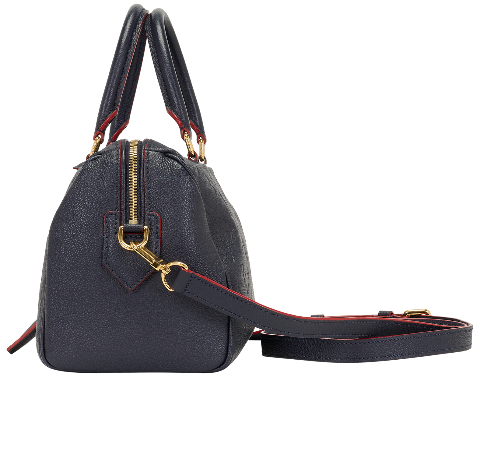 Speedy Bandouliere 25, &pound;1,500, Handbags, Navy, Leather, Bottom view